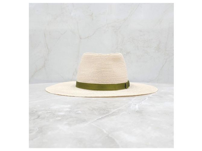 Chanel Bucket Hat aus Raffia mit Logo-Band - Ansicht 10