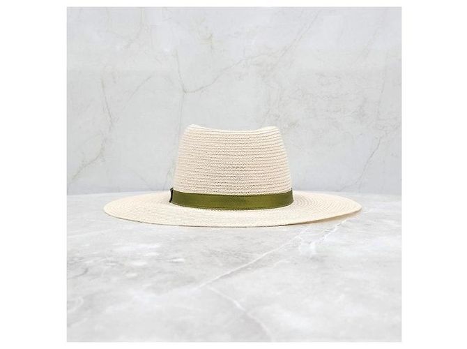 Chanel Bucket Hat aus Raffia mit Logo-Band - Ansicht 4
