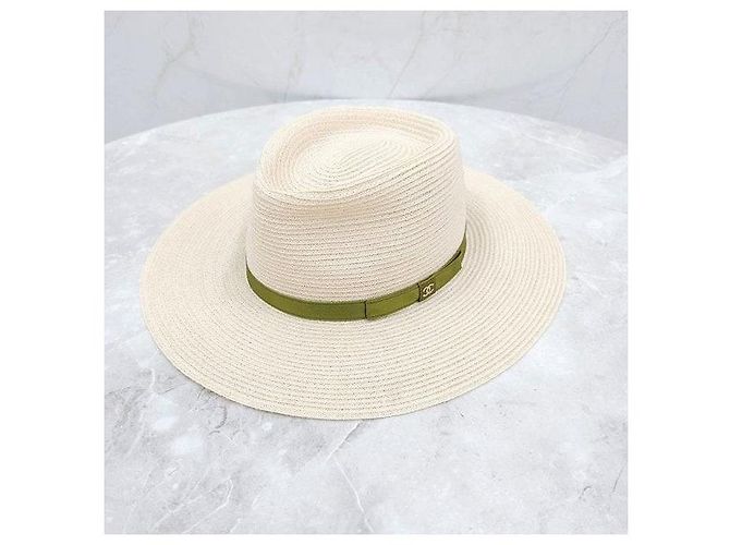 Chanel Bucket Hat aus Raffia mit Logo-Band - Ansicht 5