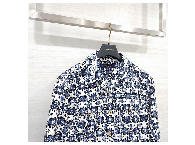 Louis Vuitton Monogram Flower Mosaic Denimjacke - Ansicht 12