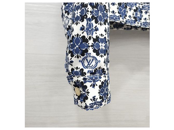 Louis Vuitton Monogram Flower Mosaic Denimjacke - Ansicht 13
