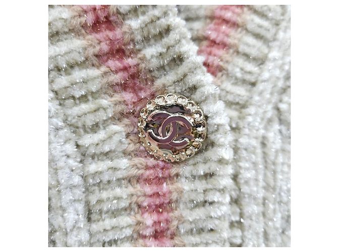 Chanel Pailletten-Weste mit Zahlen aus Mischfaser - Ansicht 13