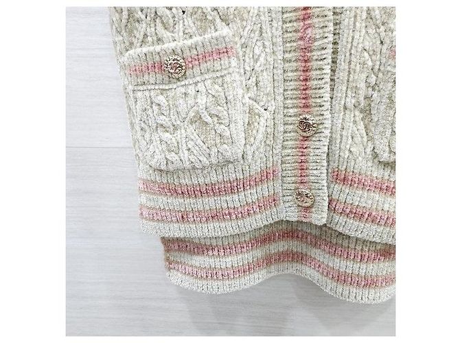 Chanel Pailletten-Weste mit Zahlen aus Mischfaser - Ansicht 5
