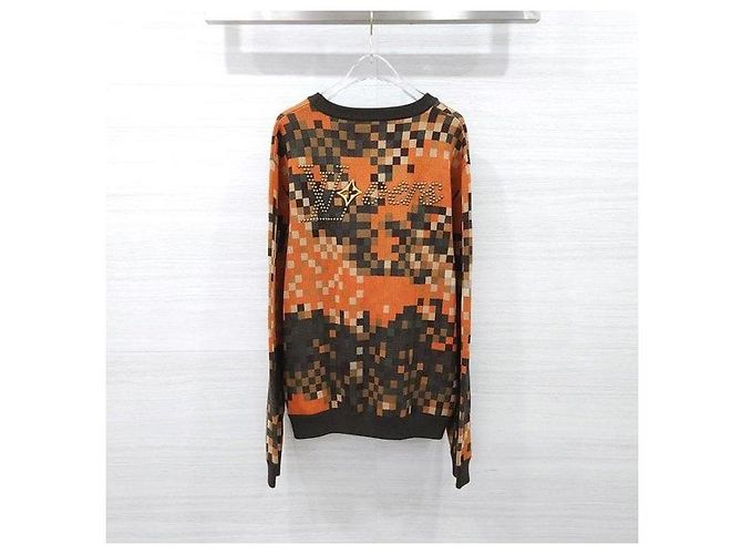 Louis Vuitton Damouflage Elbus Crew Neck Knit Sweater Orange XL - Ansicht 2