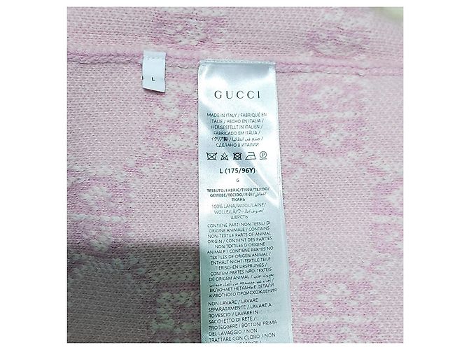 Gucci Woll-Bouclé-Jacquard-Cardigan Hellrosa - Ansicht 14
