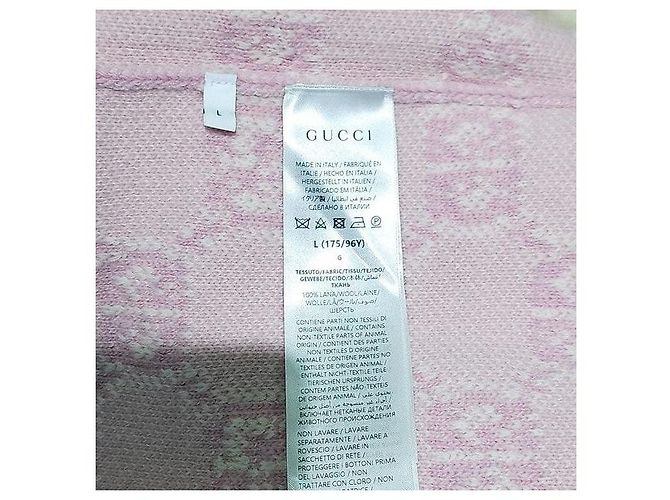 Gucci Woll-Bouclé-Jacquard-Cardigan Hellrosa - Ansicht 7