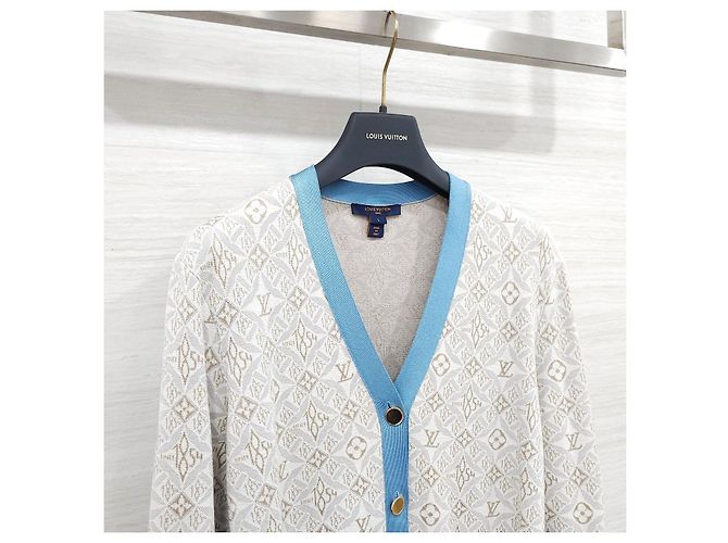Louis Vuitton Monogramm-Cardigan mit Kontrastpassepasse - Ansicht 10