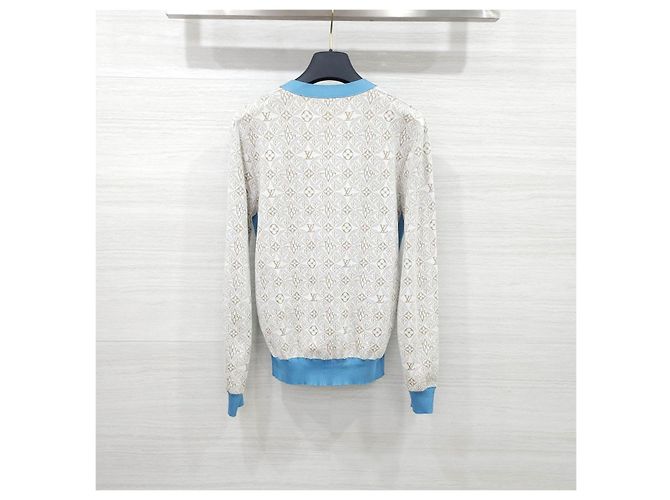 Louis Vuitton Monogramm-Cardigan mit Kontrastpassepasse - Ansicht 9