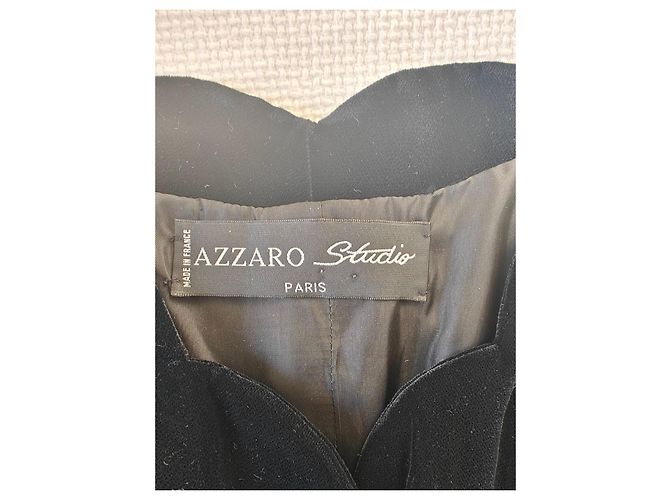 Corsé Azzaro Studio Terciopelo Negro - vista 3