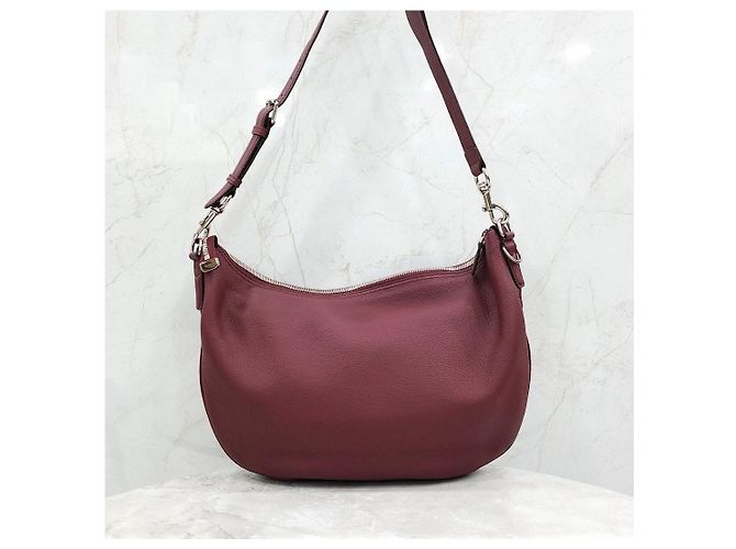 Gucci Borsa a tracolla grande in pelle Roso Ancora Red - vista 13