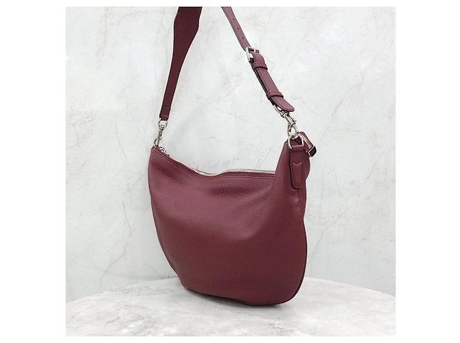 Gucci Borsa a tracolla grande in pelle Roso Ancora Red - vista 2