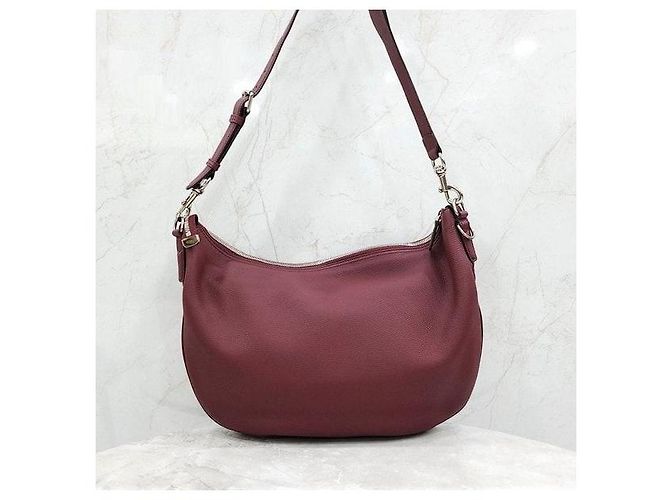 Gucci Borsa a tracolla grande in pelle Roso Ancora Red - vista 3