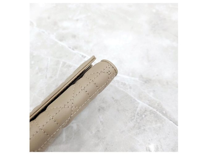 Dior Lady Lambskin Wallet Sand - Ansicht 13