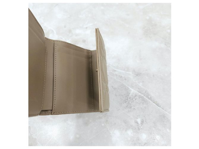 Dior Lady Lambskin Wallet Sand - Ansicht 15