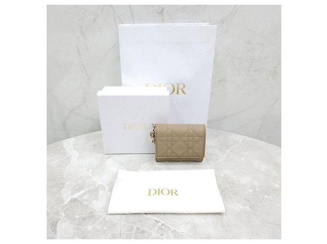 Dior Lady Lambskin Wallet Sand - Ansicht 8