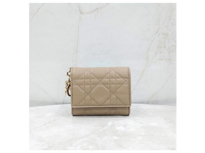 Dior Lady Lambskin Wallet Sand - Ansicht 9