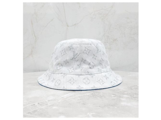 Louis Vuitton Monogram Reversible Bucket Hat Denim Blue - Ansicht 11