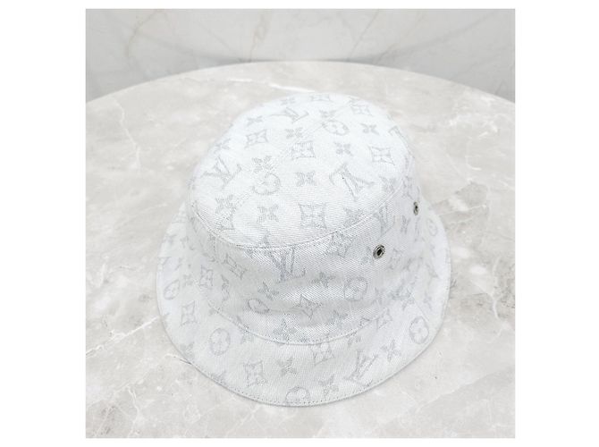 Louis Vuitton Monogram Reversible Bucket Hat Denim Blue - Ansicht 14