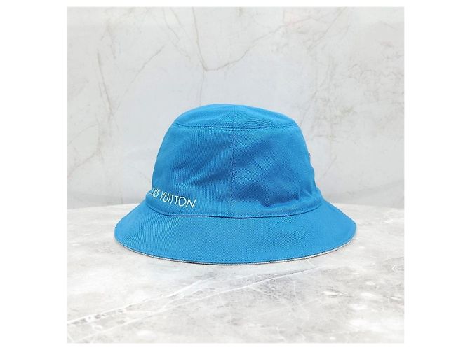 Louis Vuitton Monogram Reversible Bucket Hat Denim Blue - Ansicht 15