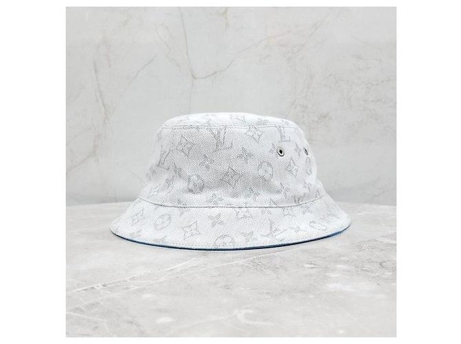 Louis Vuitton Monogram Reversible Bucket Hat Denim Blue - Ansicht 2