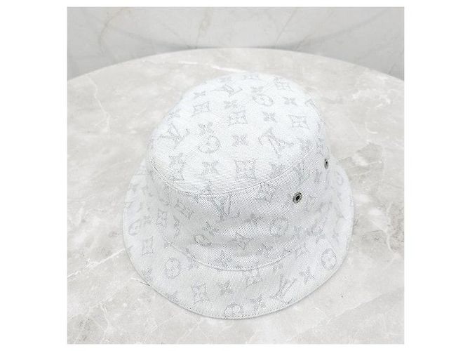 Louis Vuitton Monogram Reversible Bucket Hat Denim Blue - Ansicht 4
