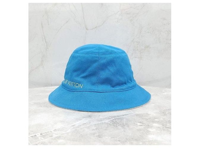 Louis Vuitton Monogram Reversible Bucket Hat Denim Blue - Ansicht 5
