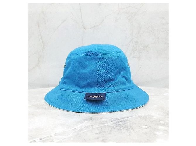 Louis Vuitton Monogram Reversible Bucket Hat Denim Blue - Ansicht 7