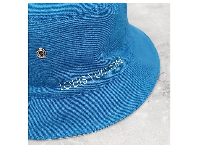 Louis Vuitton Monogram Reversible Bucket Hat Denim Blue - Ansicht 8