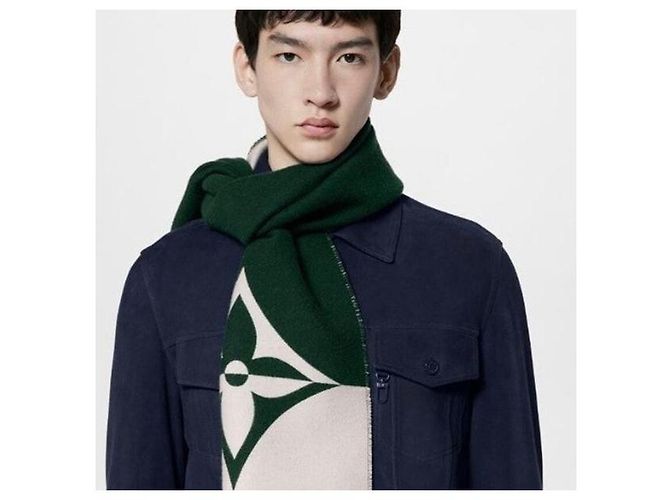 Louis Vuitton Bufanda Graphic Dual Dark Green - vista 8