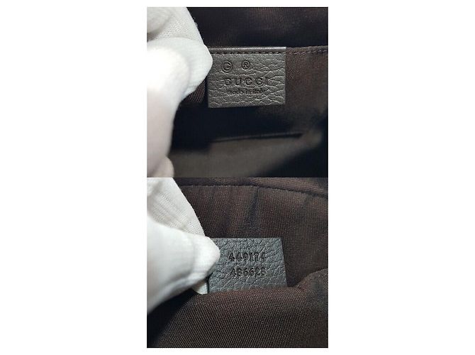 Borsa a tracolla Gucci in tela marrone - vista 10