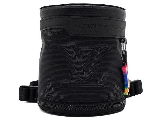 Louis Vuitton Borsa a spalla e crossbody Polochon espandibile Monogram nera - vista 3