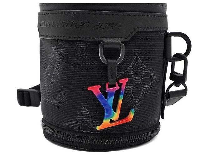 Louis Vuitton Borsa a spalla e crossbody Polochon espandibile Monogram nera - vista 9