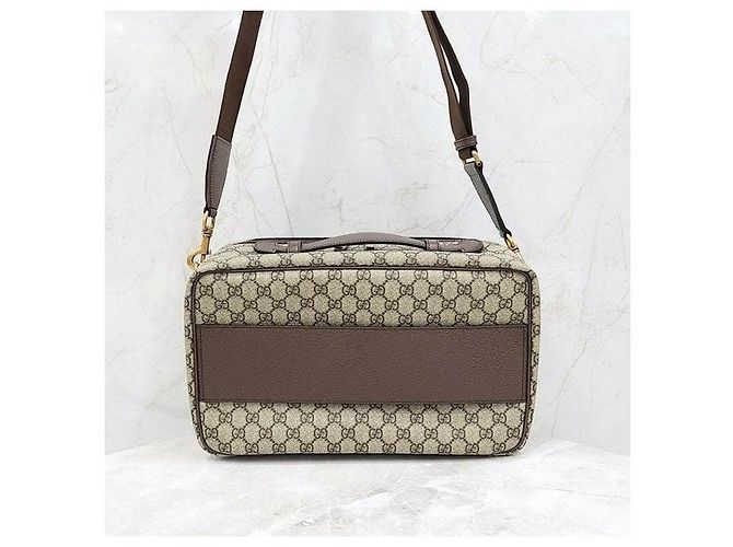 Gucci Borsa da viaggio Ophidia Canvas Stripe - vista 3