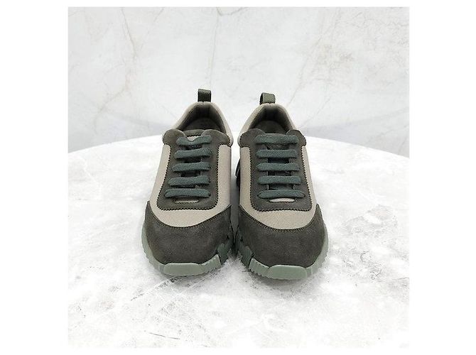 Hermès Bouncing Sneakers Khaki - Ansicht 2
