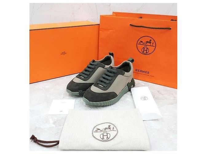 Hermès Bouncing Sneakers Khaki - Ansicht 6