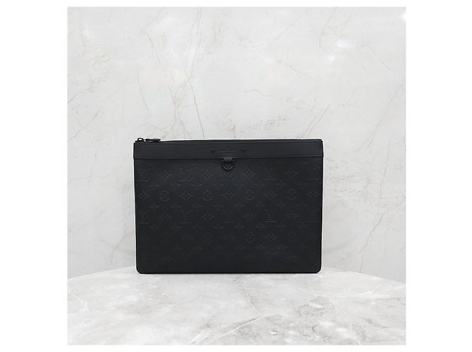 Louis Vuitton Discovery Pochette Clutch in pelle GM - vista 10