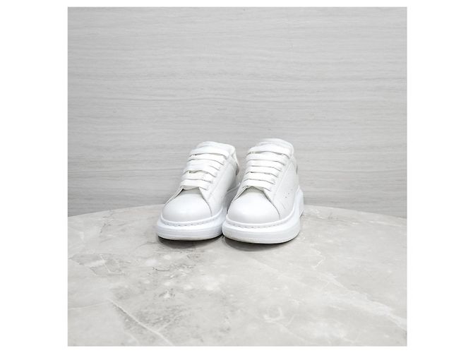 Alexander Mcqueen Sneakers White Pink Oversole - vista 6