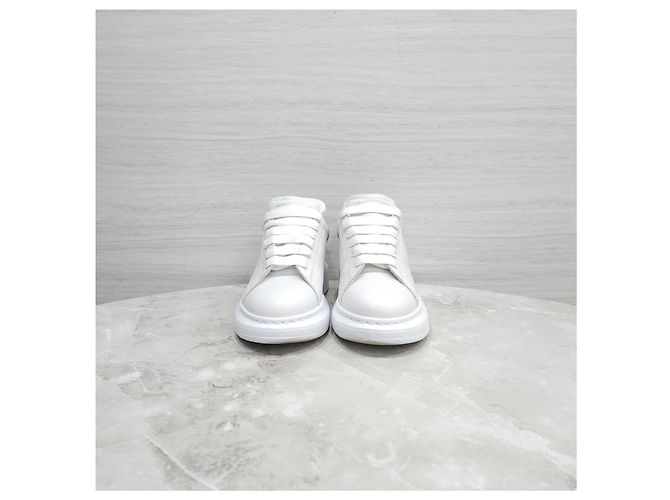 Alexander Mcqueen Sneakers White Pink Oversole - vista 7