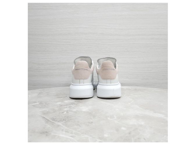 Alexander Mcqueen Sneakers White Pink Oversole - vista 9