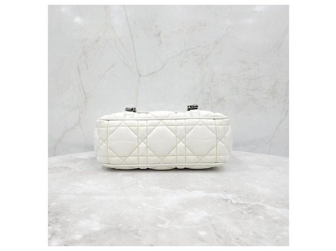 Dior Borsa Camp Bag Macro Cannage in vitello bianco - vista 10