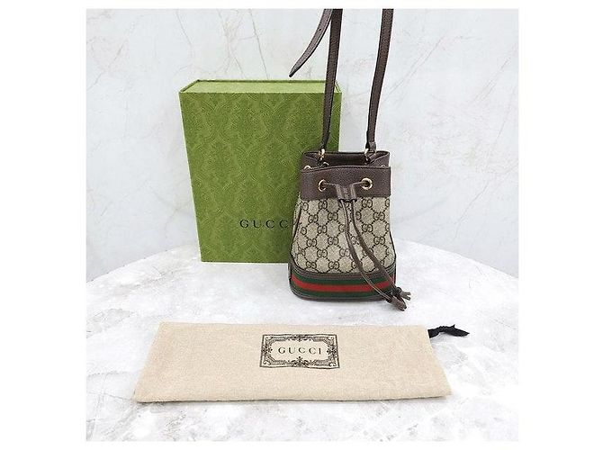 Gucci Picca borsa secchiello Ophidia - vista 8