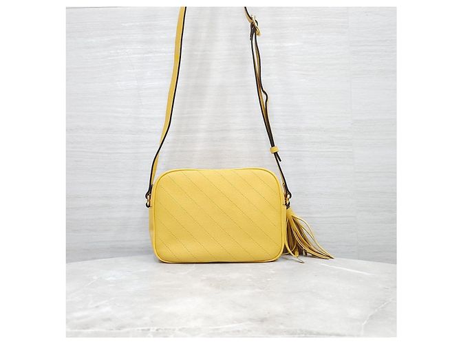 Gucci Borsa a mano e a tracolla piccola Blondie Gialla - vista 13