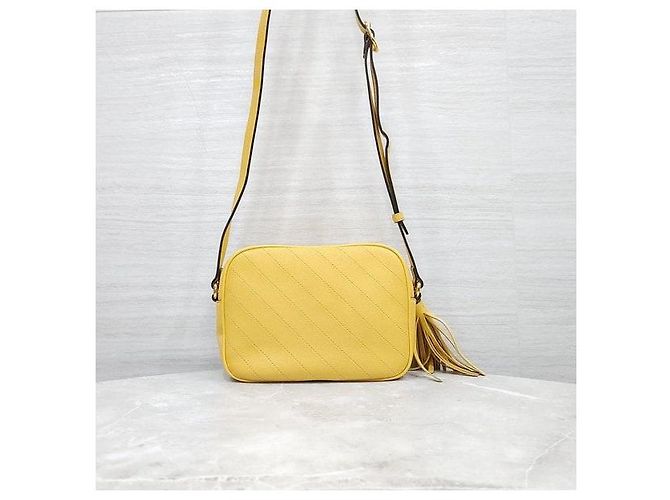Gucci Borsa a mano e a tracolla piccola Blondie Gialla - vista 3