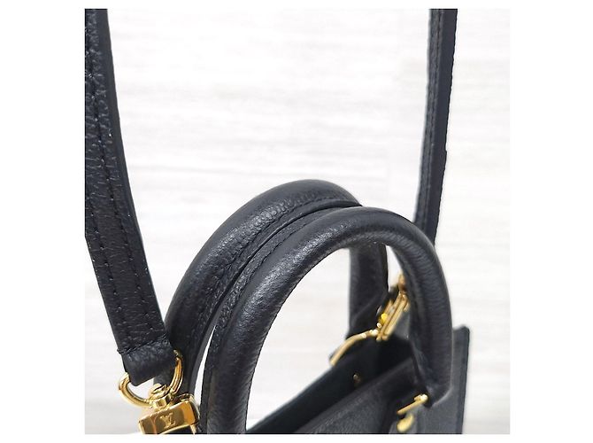 Louis Vuitton Monogram Empreinte Petit Sac Plat Tote Cross Black - vista 14