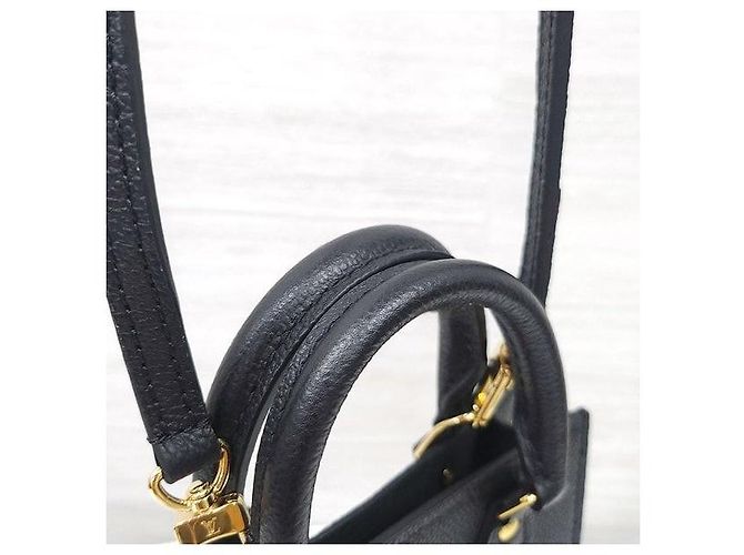Louis Vuitton Monogram Empreinte Petit Sac Plat Tote Cross Black - vista 5