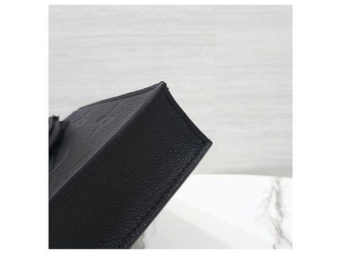 Louis Vuitton Monogram Empreinte Petit Sac Plat Tote Cross Black - vista 7