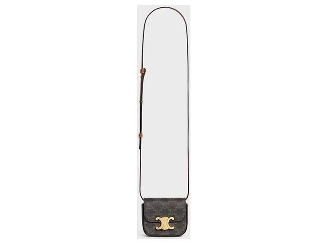 Céline Mini Claude Triomphe Canvas - vista 11