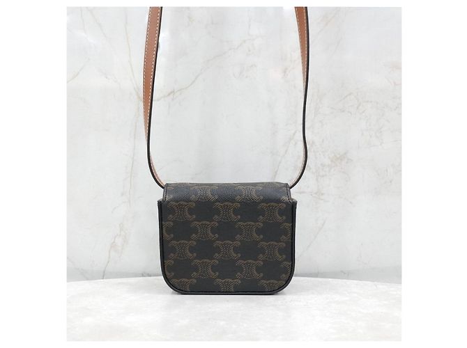 Céline Mini Claude Triomphe Canvas - vista 14