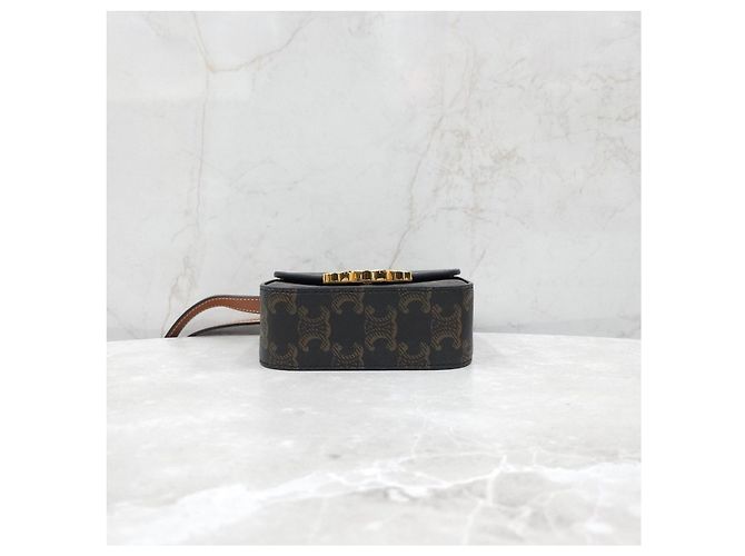 Céline Mini Claude Triomphe Canvas - vista 15