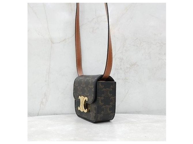 Céline Mini Claude Triomphe Canvas - vista 2